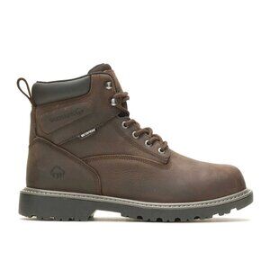 Wolverine Floorhand Mens Waterproof Steel Toe Work Boots Dark Brown 6" Size 11.5
